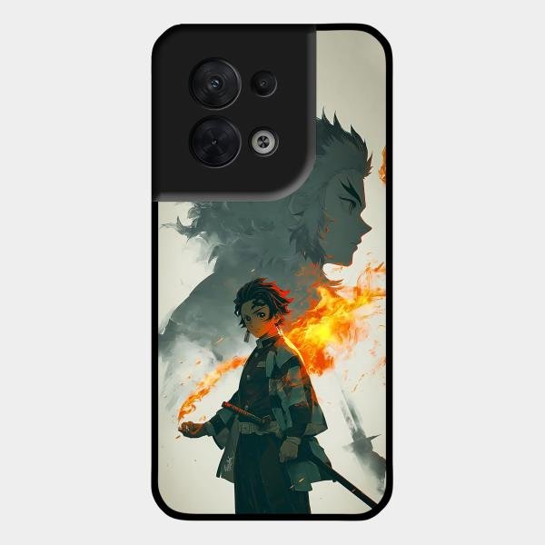 Tanjiro Dream Glass Case Cover For Oppo Reno 8 5G