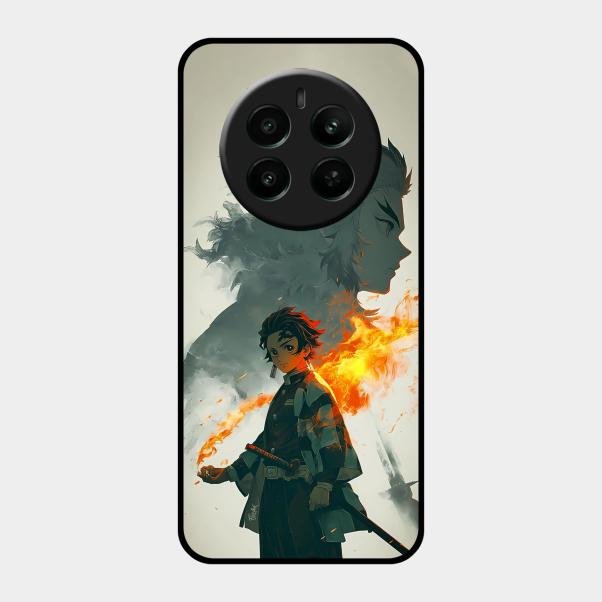 Tanjiro Dream Glass Case Cover For Realme 12 Plus 5G