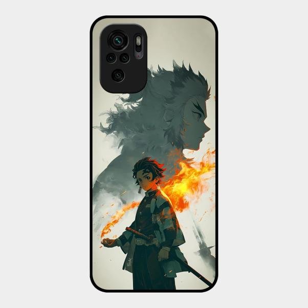 Tanjiro Dream Glass Case Cover For Redmi Note 10