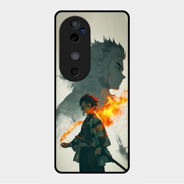 Tanjiro Dream Glass Case Cover For Vivo V40 5G