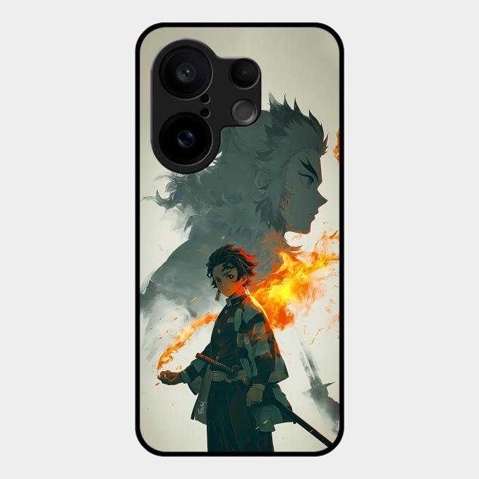 Tanjiro Dream Glass Case Cover For Vivo X200 Fe 5G