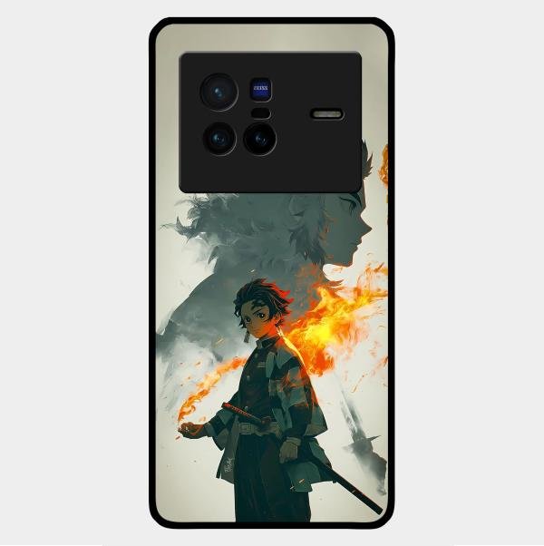 Tanjiro Dream Glass Case Cover For Vivo X80 5G