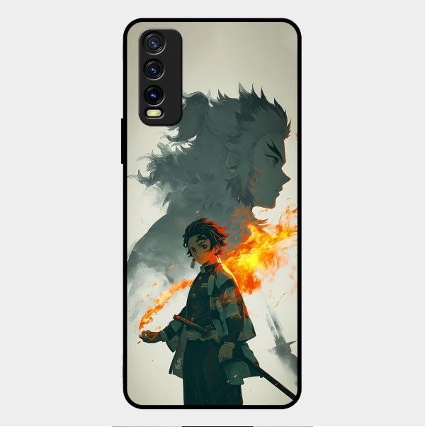 Tanjiro Dream Glass Case Cover For Vivo Y12G