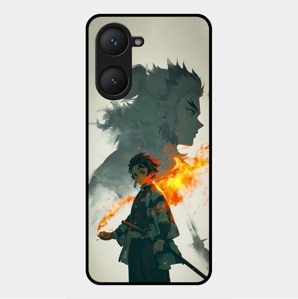 Tanjiro Dream Glass Case Cover For Vivo Y18I