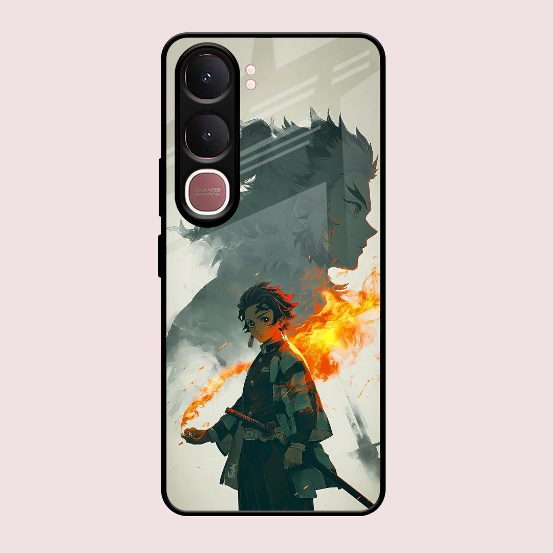 Tanjiro Dream Glass Case Cover For Vivo Y31 5G