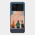 Team Slayer Glass Case Cover For Poco X6 Pro 5G