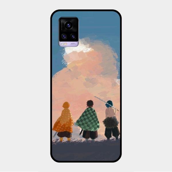 Team Slayer Glass Case Cover For Vivo V20