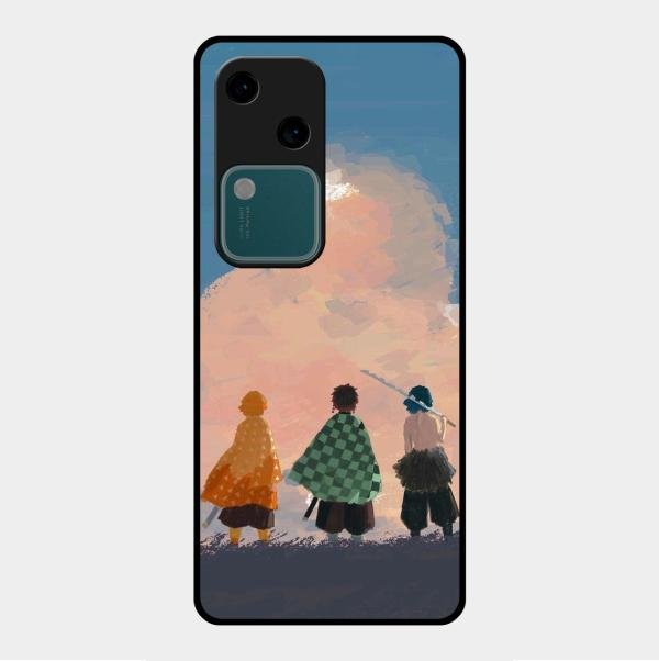 Team Slayer Glass Case Cover For Vivo V30 5G