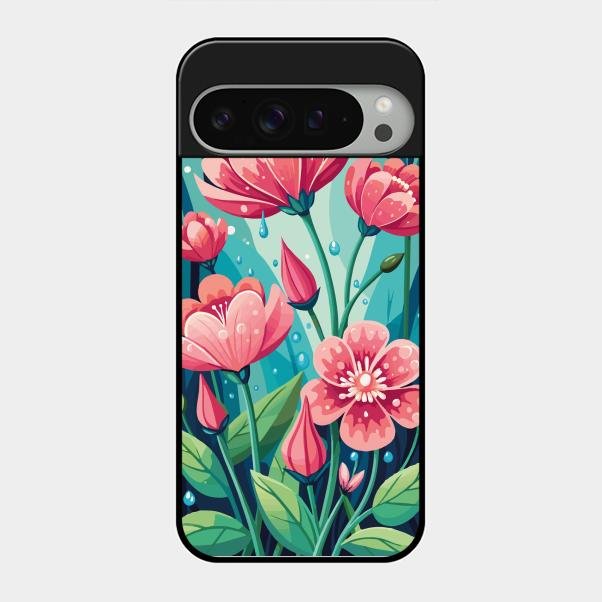 Tears of Spring Glass Case Cover For Google Pixel 9 Pro Xl