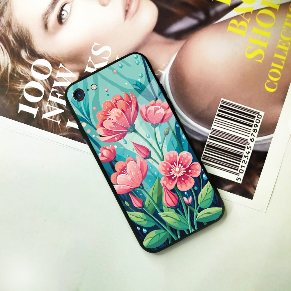Tears of Spring Glass Case Cover For iPhone