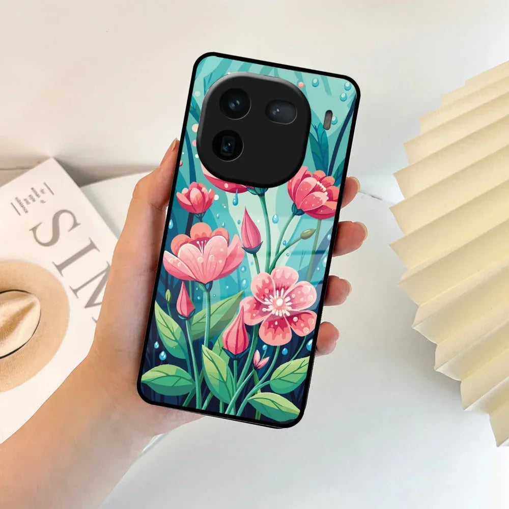 Tears of Spring Glass Case Cover For iQOO - ShopOnCliQ