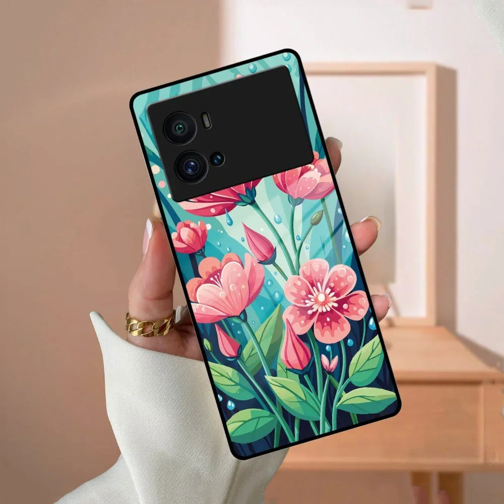 Tears of Spring Glass Case Cover For iQOO - ShopOnCliQ