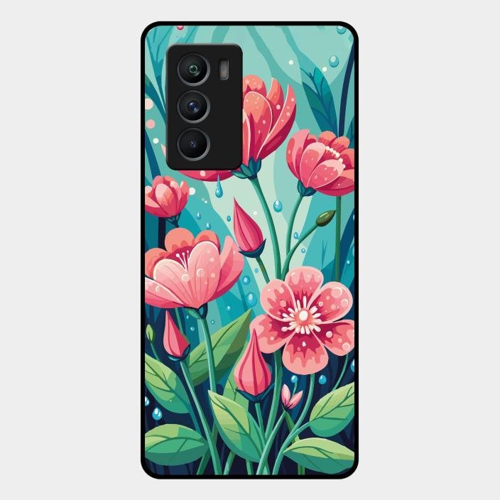 Tears of Spring Glass Case Cover For Iqoo 9 Se 5G