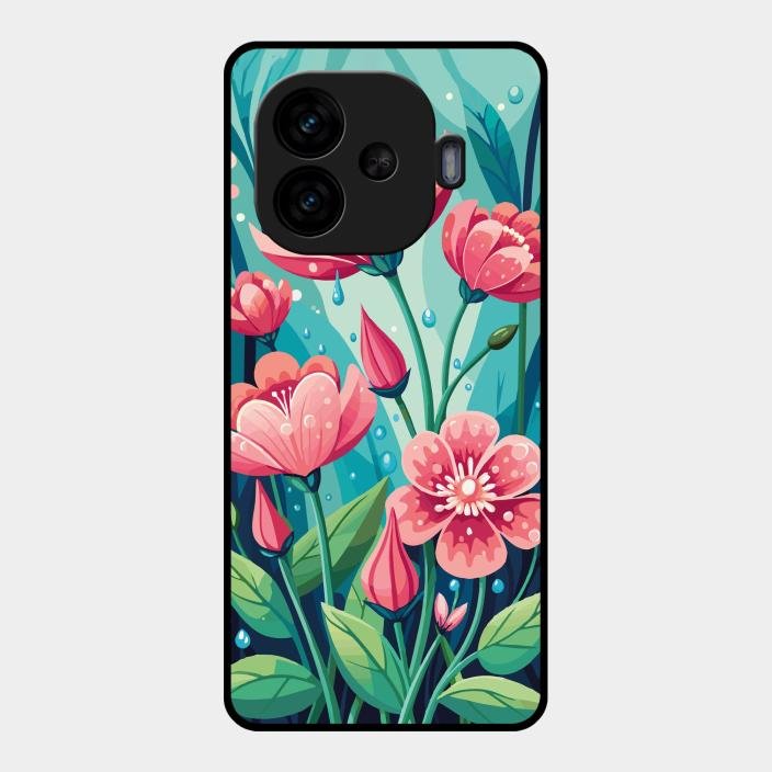 Tears of Spring Glass Case Cover For Iqoo Neo 10R 5G