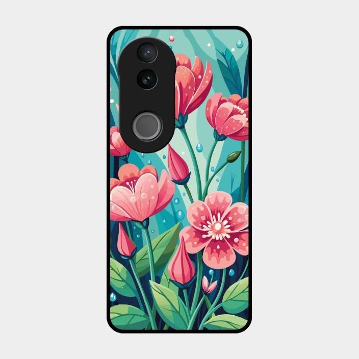 Tears of Spring Glass Case Cover For Iqoo Z10R
