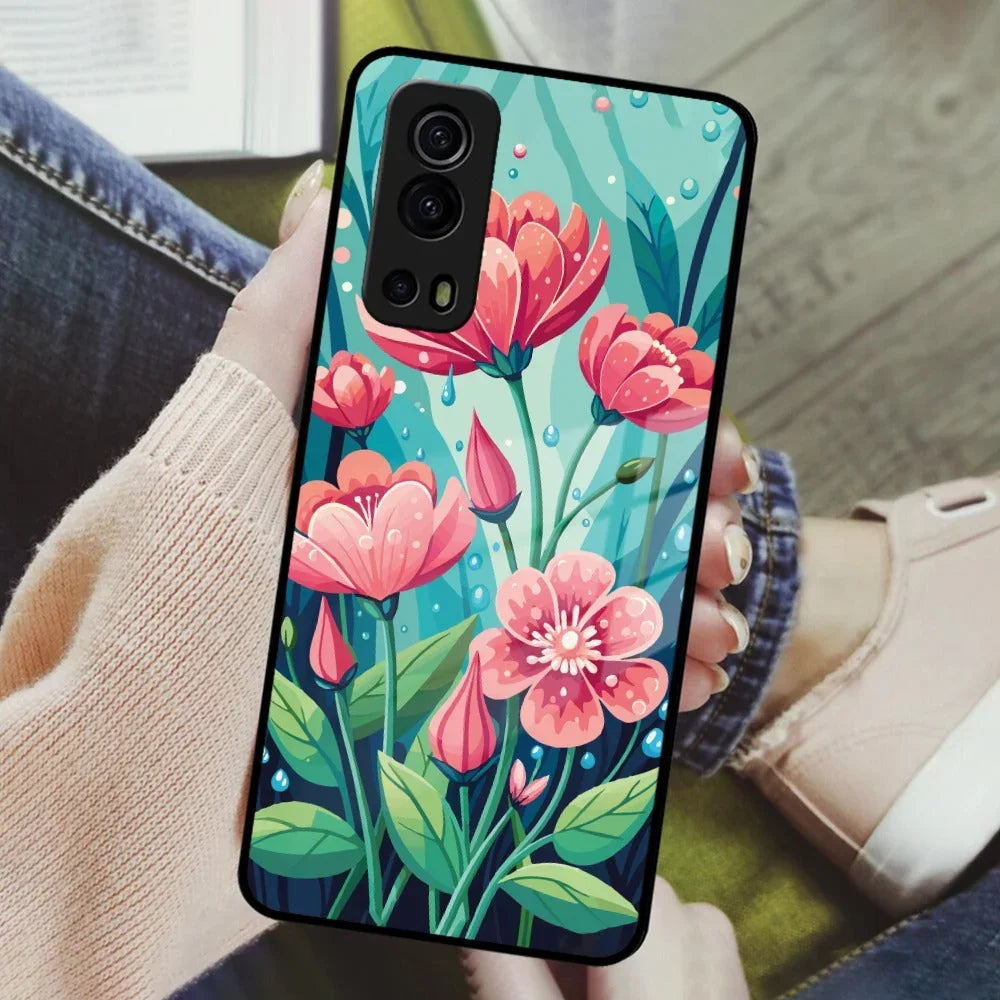 Tears of Spring Glass Case Cover For iQOO - ShopOnCliQ