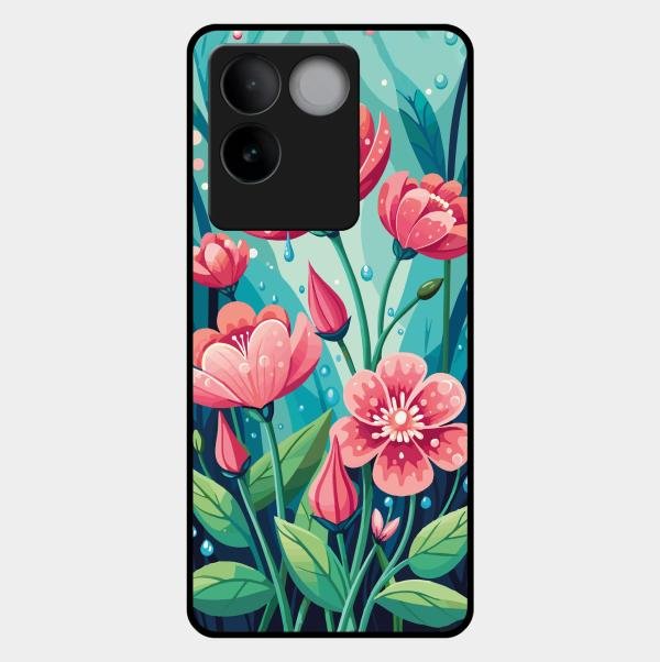 Tears of Spring Glass Case Cover For Iqoo Z7 Pro 5G