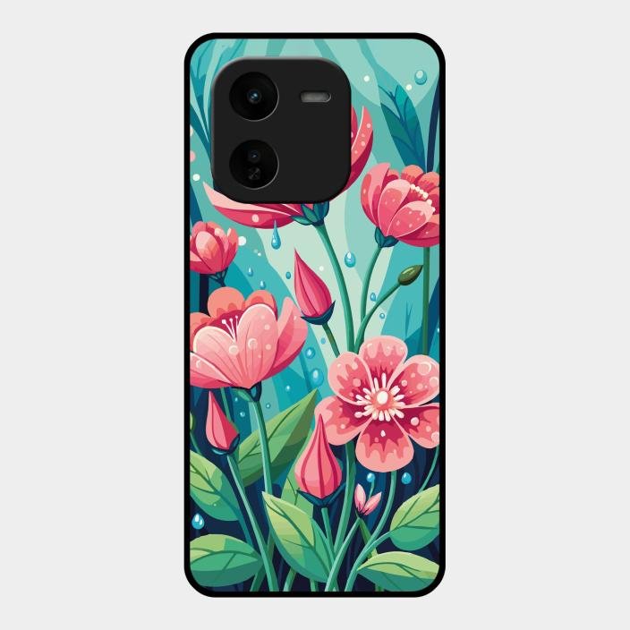 Tears of Spring Glass Case Cover For Iqoo Z9X 5G