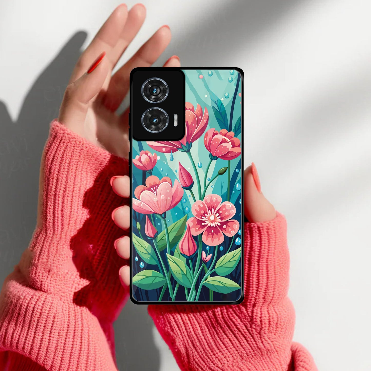 Tears of Spring Glass Case Cover For Motorola