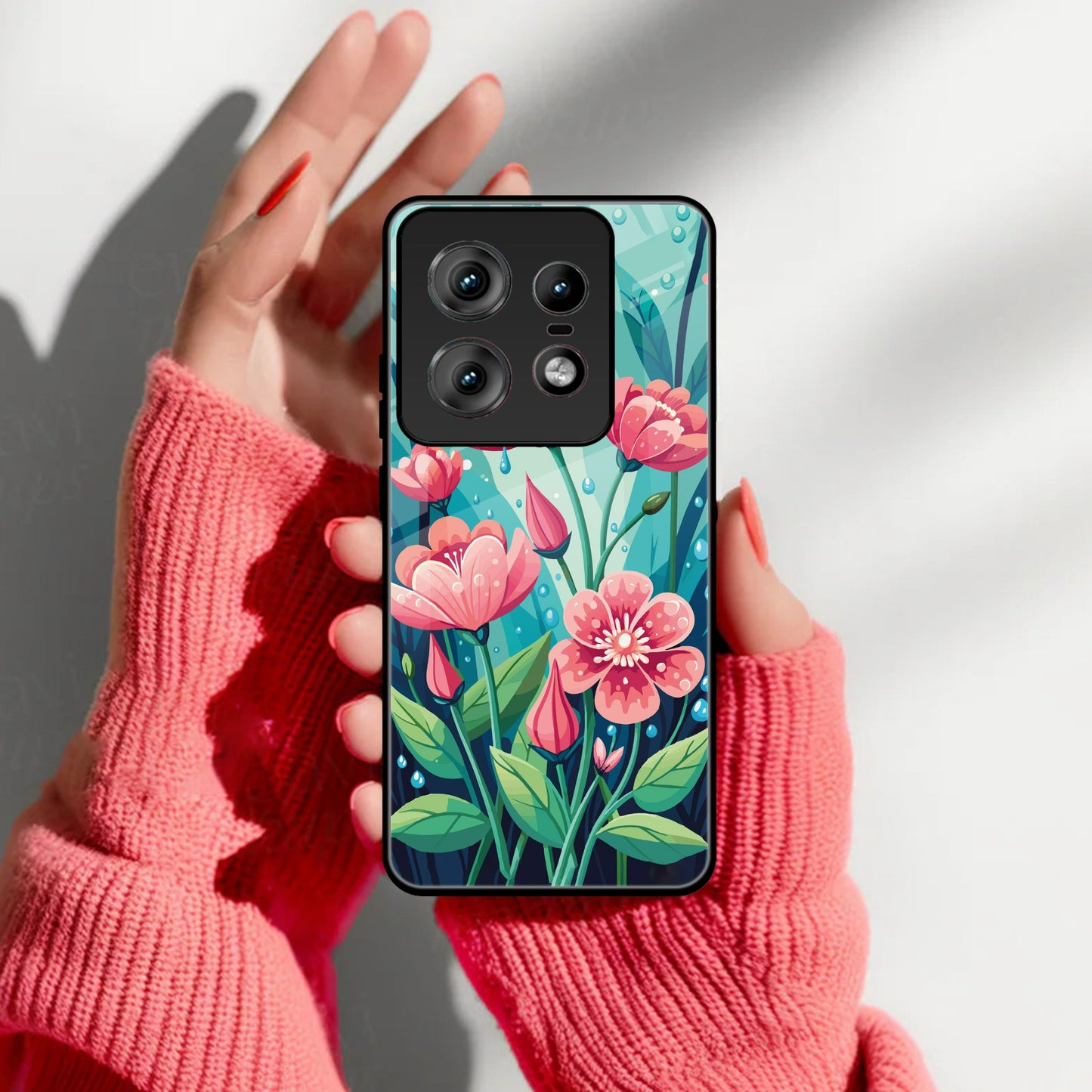 Tears of Spring Glass Case Cover For Motorola