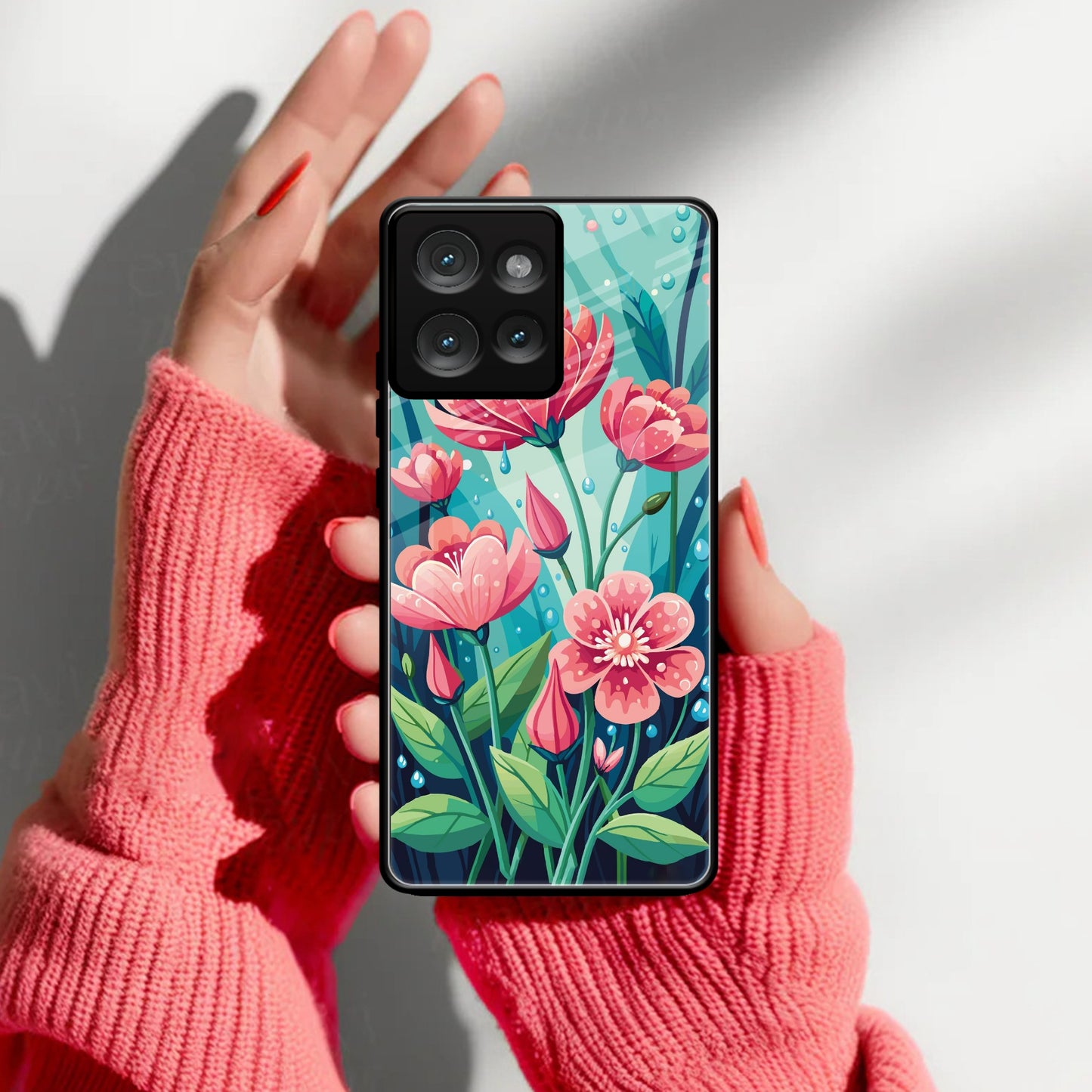 Tears of Spring Glass Case Cover For Motorola