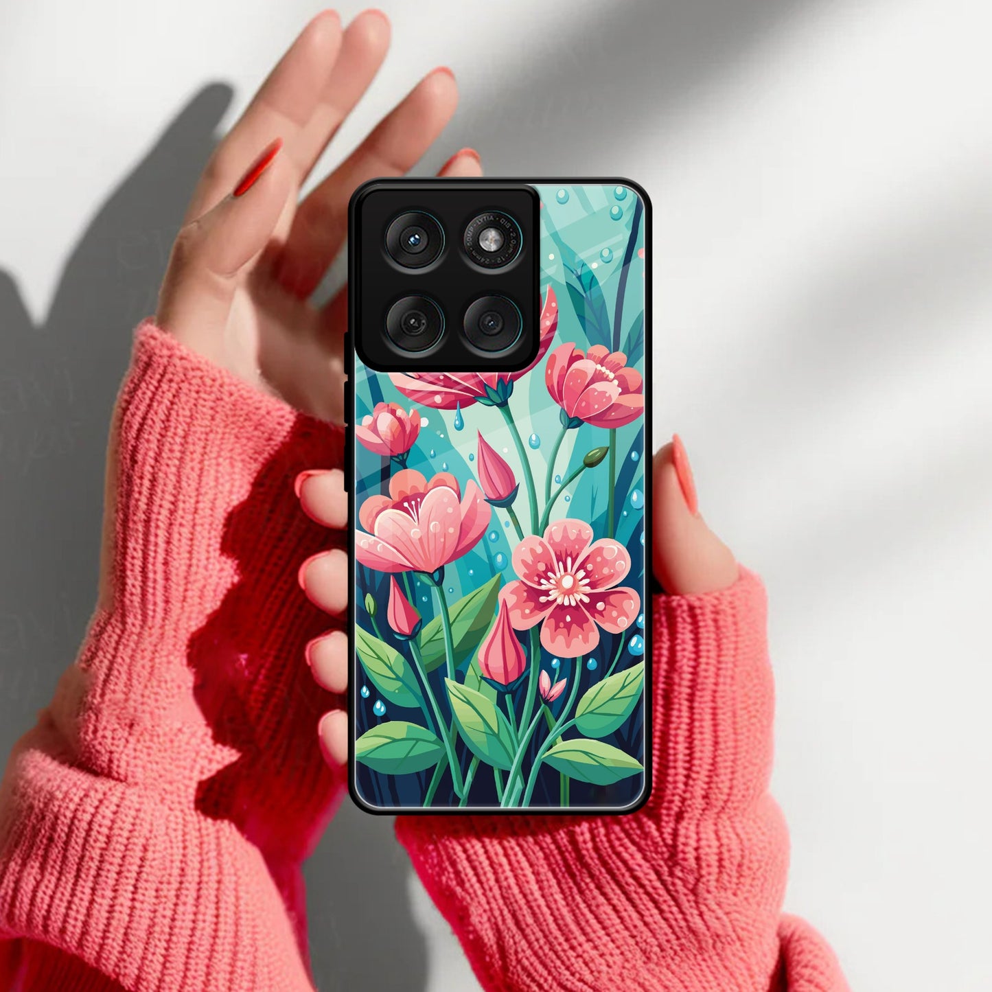 Tears of Spring Glass Case Cover For Motorola
