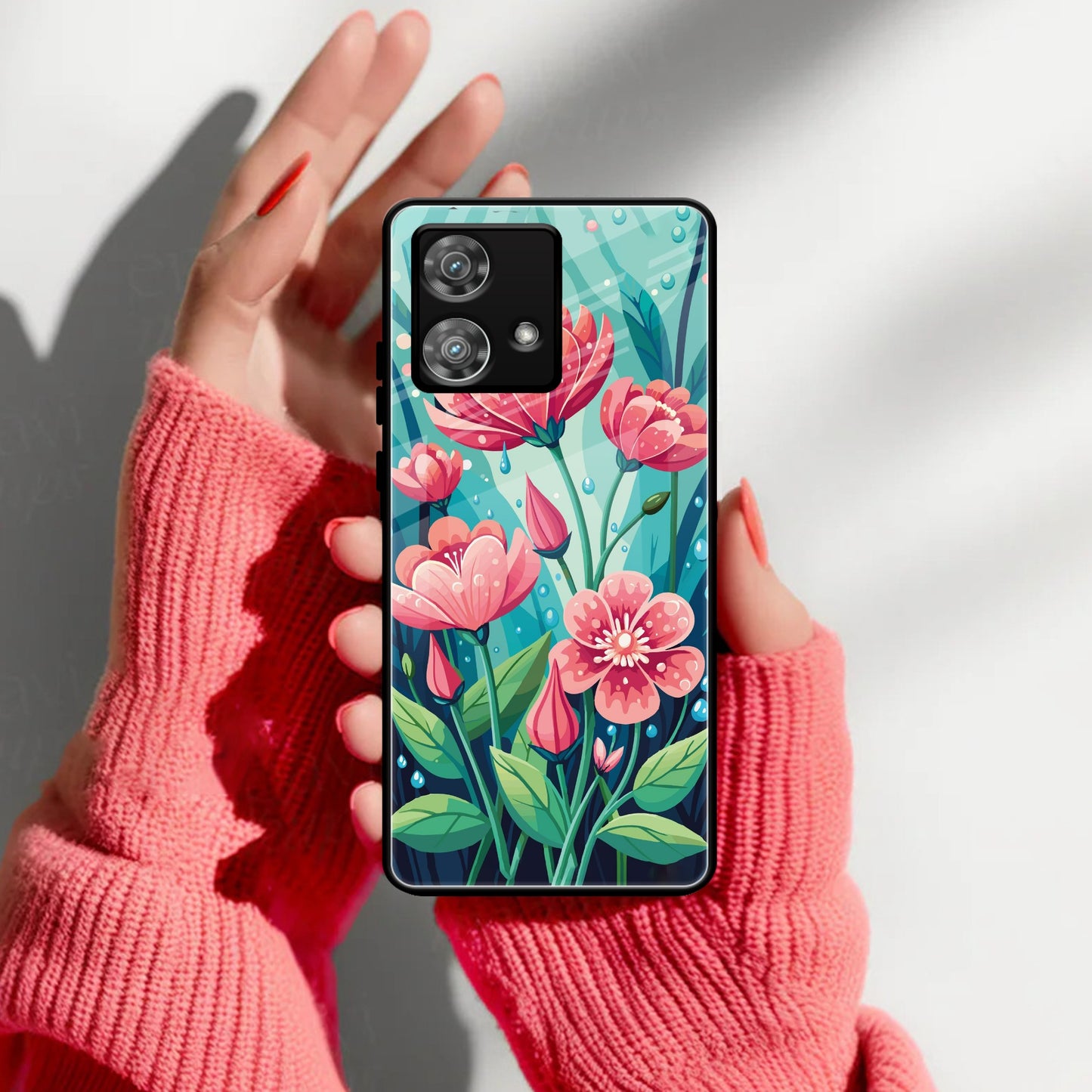 Tears of Spring Glass Case Cover For Motorola
