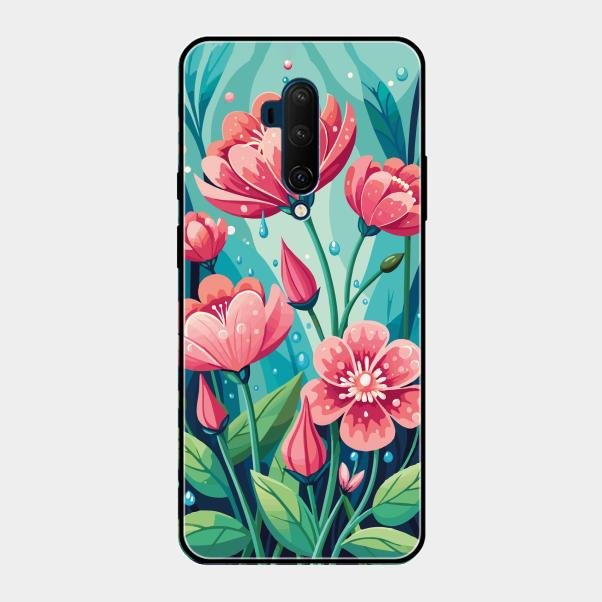 Tears of Spring Glass Case Cover For Oneplus 7T Pro