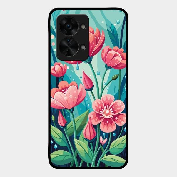 Tears of Spring Glass Case Cover For Oneplus Nord 2T 5G