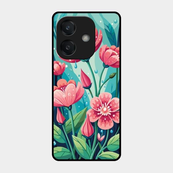 Tears of Spring Glass Case Cover For Oppo A3X 5G