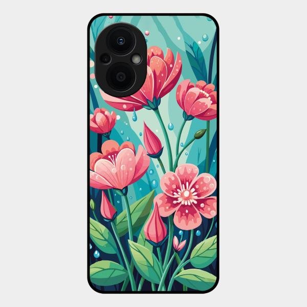 Tears of Spring Glass Case Cover For Oppo F21 Pro 5G