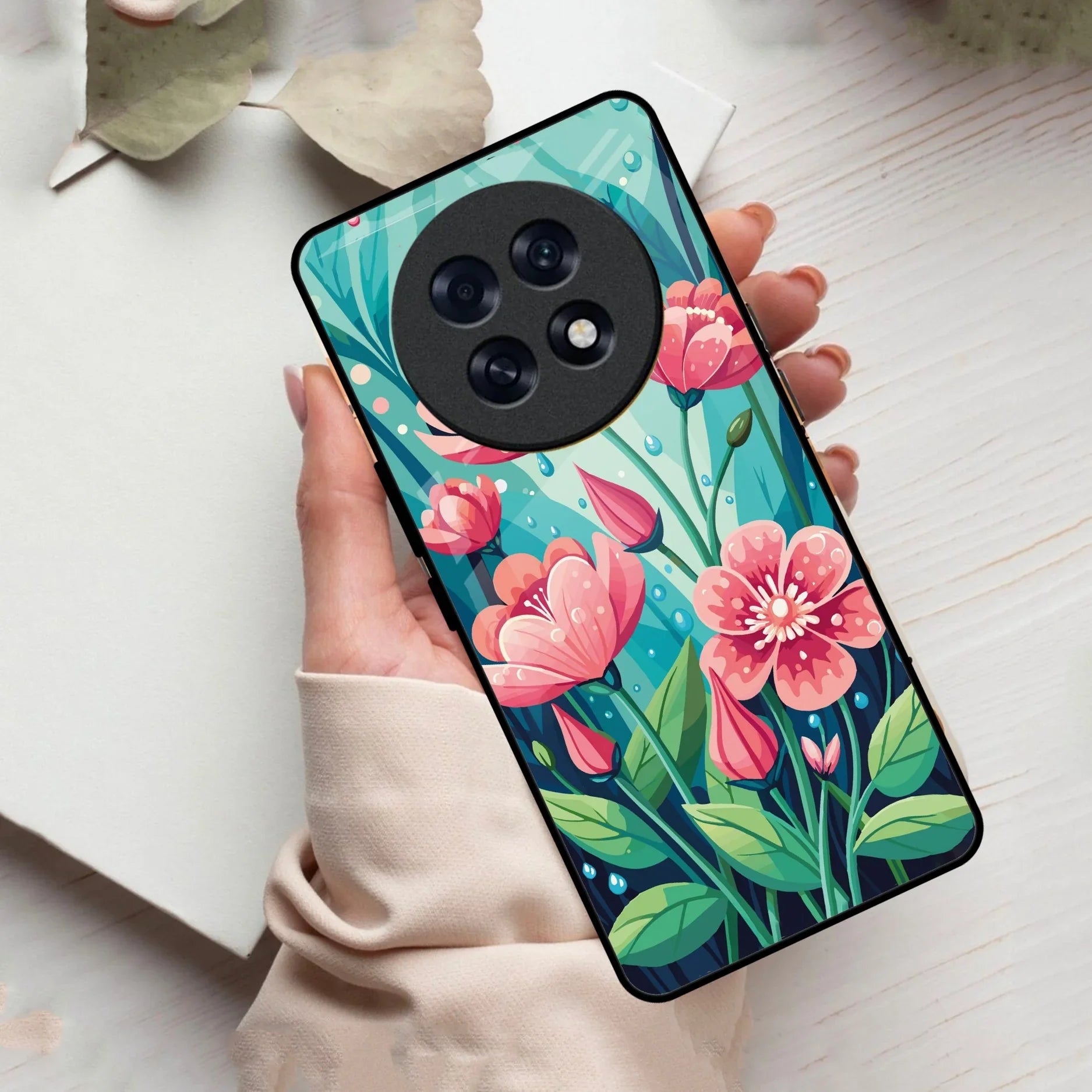 Tears of Spring Glass Case Cover For Oppo