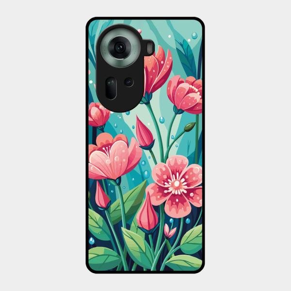 Tears of Spring Glass Case Cover For Oppo Reno 11 5G