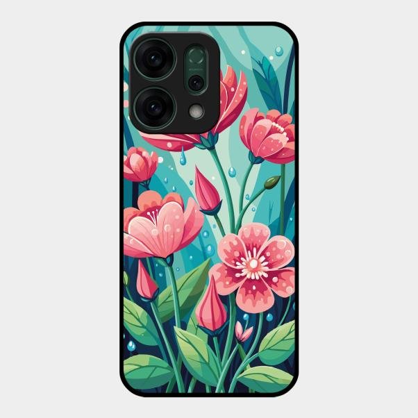 Tears of Spring Glass Case Cover For Oppo Reno 14 5G