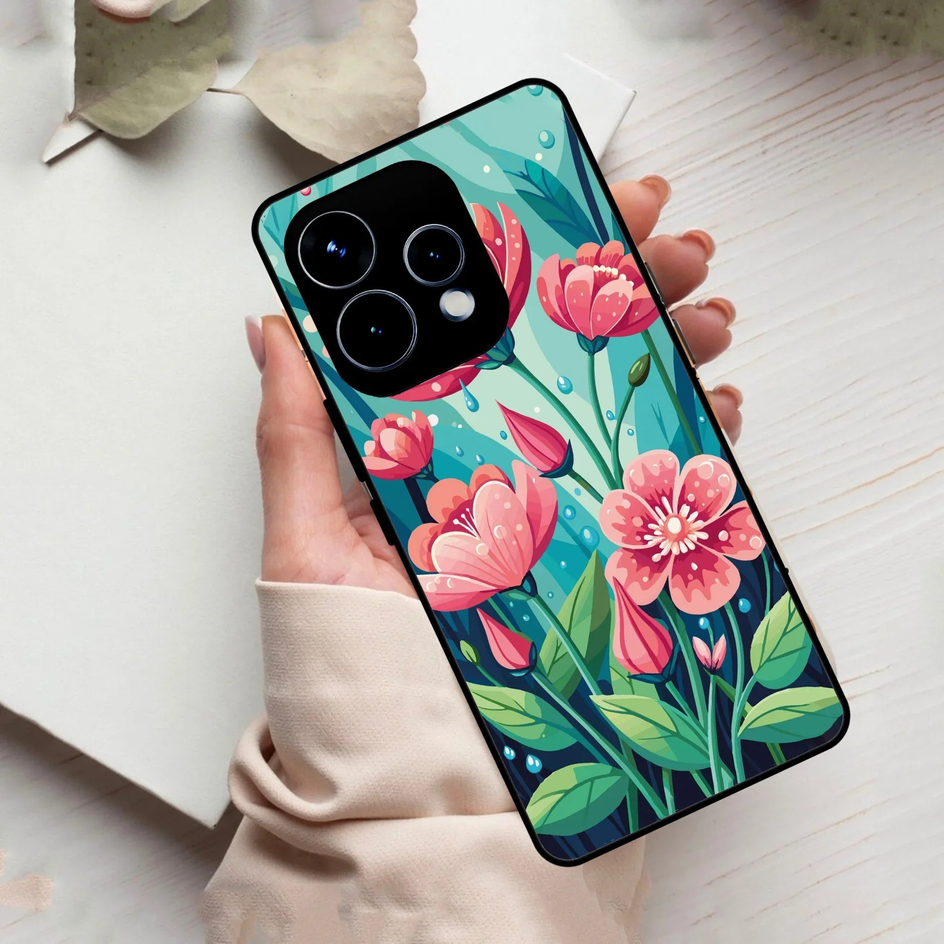 Tears of Spring Glass Case Cover For Oppo