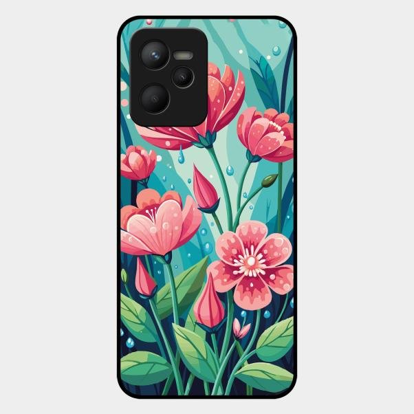 Tears of Spring Glass Case Cover For Realme C35
