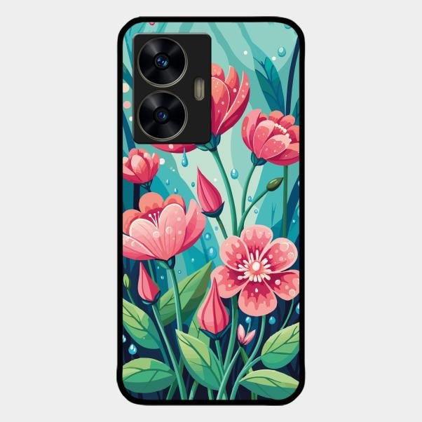 Tears of Spring Glass Case Cover For Realme C55