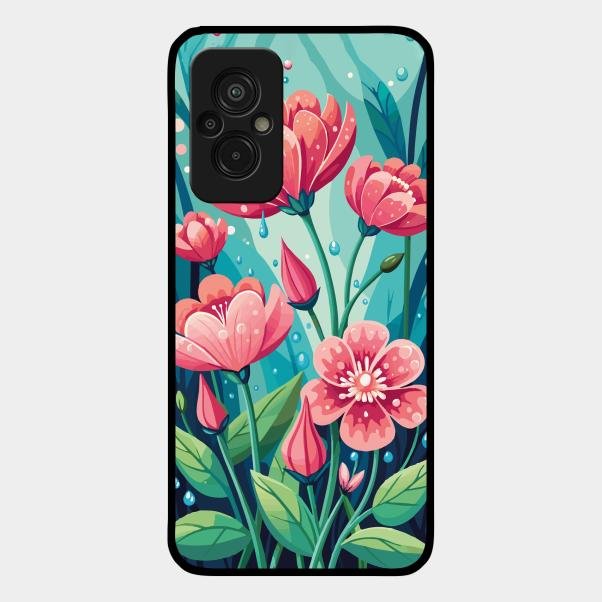 Tears of Spring Glass Case Cover For Redmi 11 Prime 4G