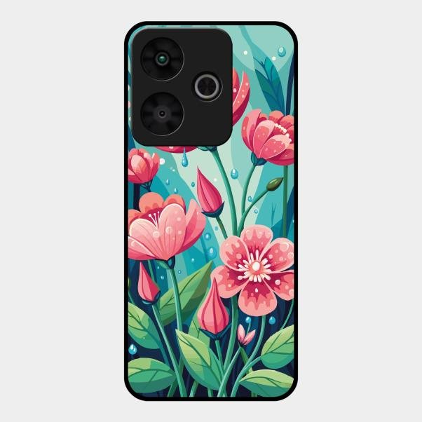 Tears of Spring Glass Case Cover For Redmi 13 5G