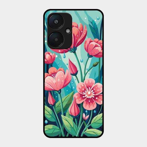 Tears of Spring Glass Case Cover For Redmi 13C 5G