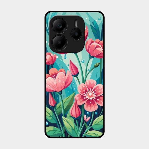 Tears of Spring Glass Case Cover For Redmi Note 14 Se 5G