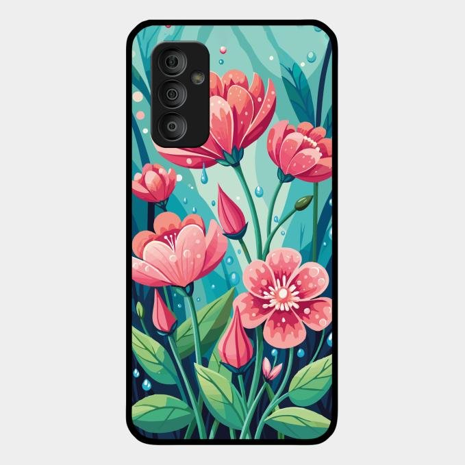 Tears of Spring Glass Case Cover For Samsung Galaxy F23 5G