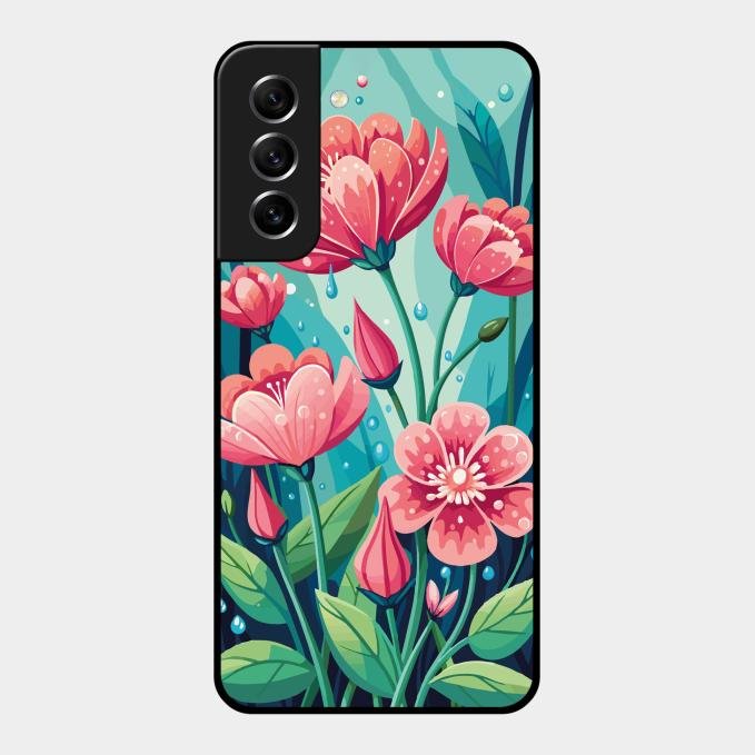 Tears of Spring Glass Case Cover For Samsung Galaxy S21 Fe 5G