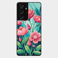 Tears of Spring Glass Case Cover For Samsung Galaxy S21 Ultra