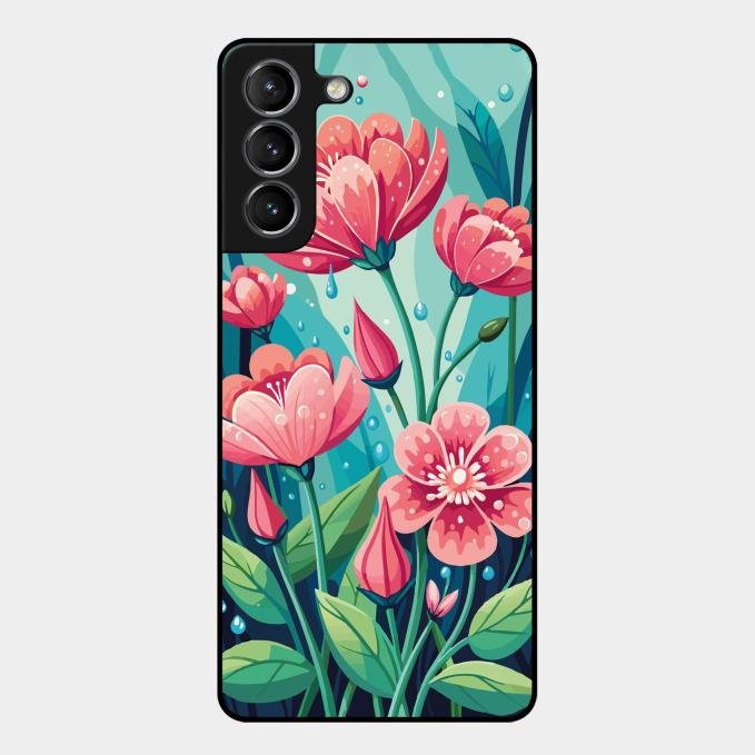Tears of Spring Glass Case Cover For Samsung Galaxy S21