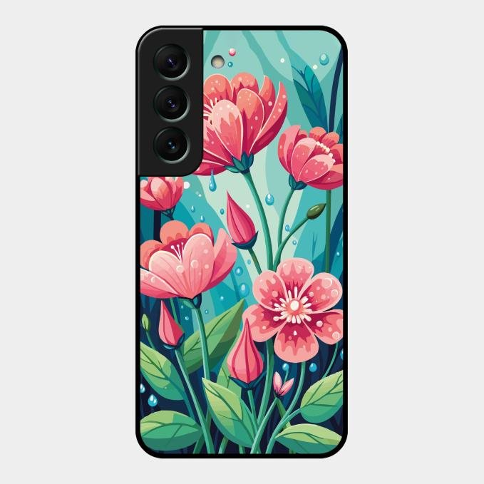 Tears of Spring Glass Case Cover For Samsung Galaxy S22 5G