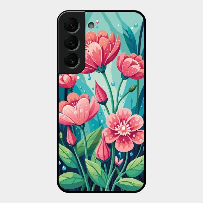 Tears of Spring Glass Case Cover For Samsung Galaxy S22 Plus 5G