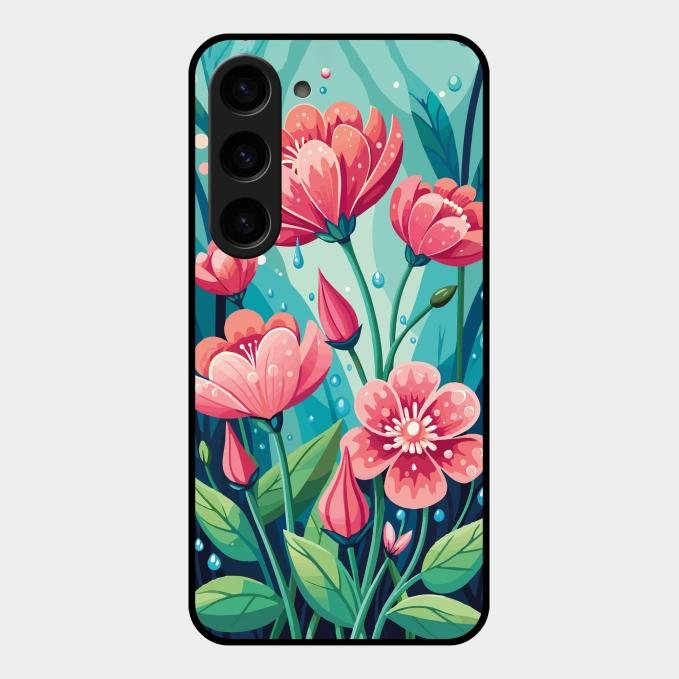 Tears of Spring Glass Case Cover For Samsung Galaxy S23 5G