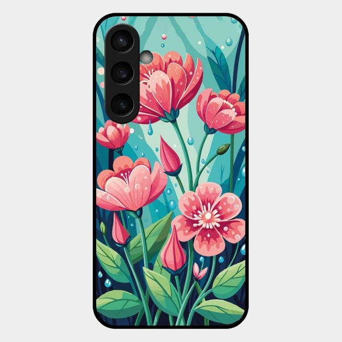 Tears of Spring Glass Case Cover For Samsung Galaxy S23 Fe 5G