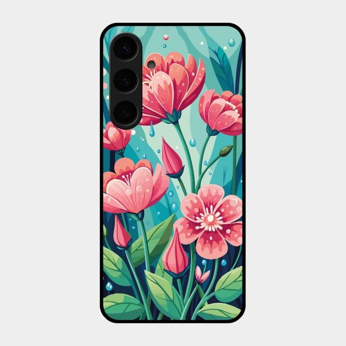Tears of Spring Glass Case Cover For Samsung Galaxy S24 Plus 5G